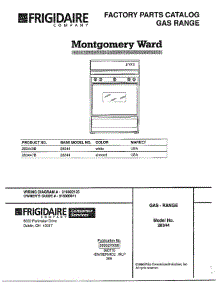 Gas Range / Front Cover parts for Frigidaire Range 283447B from AppliancePartsPros.com