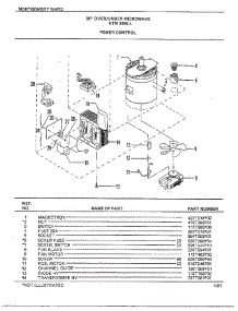 30" Over / Under Power Control parts for Frigidaire Range 3488A from AppliancePartsPros.com
