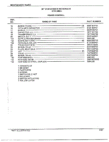 30" Over / Under Power Control Page 2 parts for Frigidaire Range 3488A from AppliancePartsPros.com