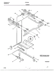 Burner parts for Frigidaire Range 2834-80A from AppliancePartsPros.com