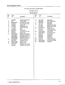 Basic Body Page 2 parts for Frigidaire Range 2851A from AppliancePartsPros.com