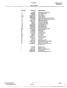 Backguard Page 2 parts for Frigidaire Range 2864-80B from AppliancePartsPros.com