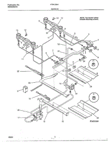 Burner parts for Frigidaire Range 2864-80B from AppliancePartsPros.com