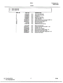 Door Page 2 parts for Frigidaire Range 283447B from AppliancePartsPros.com