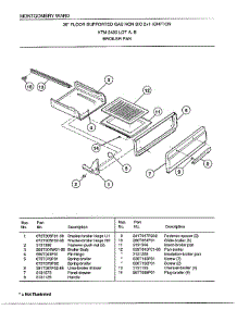 30" / Broiler Pan parts for Frigidaire Range 2450A from AppliancePartsPros.com