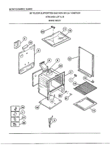 30" / Basic Body parts for Frigidaire Range 2450A from AppliancePartsPros.com