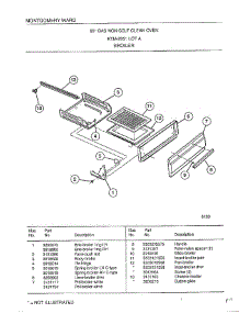 Broiler parts for Frigidaire Range 2851A from AppliancePartsPros.com