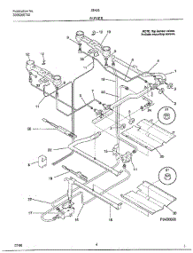 Burner parts for Frigidaire Range 284267A from AppliancePartsPros.com