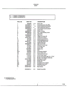 Body Page 2 parts for Frigidaire Range 2833 from AppliancePartsPros.com