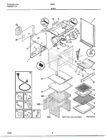 Body parts for Frigidaire Range 285847B from AppliancePartsPros.com