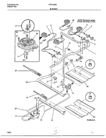 Burner parts for Frigidaire Range 2883-81B from AppliancePartsPros.com