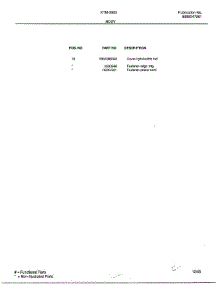 Body Page 4 parts for Frigidaire Range 2883-81B from AppliancePartsPros.com
