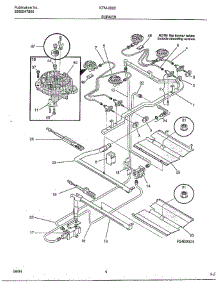 Burner parts for Frigidaire Range 2893-80B from AppliancePartsPros.com