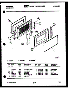 03 - Door Parts parts for Frigidaire Microwave MC870E1 from AppliancePartsPros.com