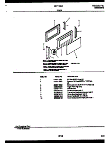 03 - Door Parts parts for Frigidaire Microwave MCT1080A2 from AppliancePartsPros.com