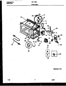 04 - Functional Parts parts for Frigidaire Microwave MCT1395A2 from AppliancePartsPros.com