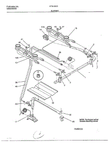 Burner parts for Frigidaire Range 2803-80B from AppliancePartsPros.com