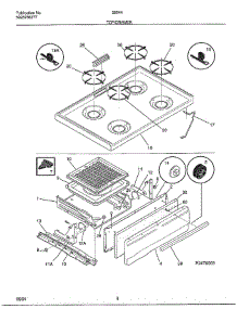 Top / Drawer parts for Frigidaire Range 28044 from AppliancePartsPros.com