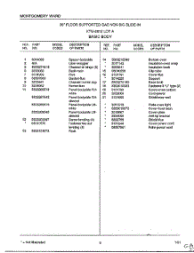 Basic Body Page 2 parts for Frigidaire Range 2812A from AppliancePartsPros.com