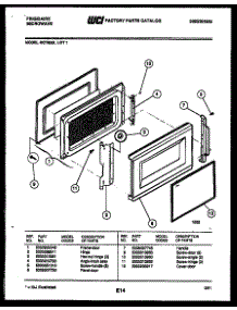 03 - Door Parts parts for Frigidaire Microwave MCT855L1 from AppliancePartsPros.com