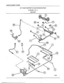 Burner parts for Frigidaire Range 2871A from AppliancePartsPros.com