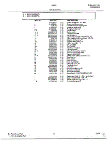 Backguard Page 2 parts for Frigidaire Range 285847D from AppliancePartsPros.com