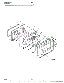 Door parts for Frigidaire Range 285860C from AppliancePartsPros.com