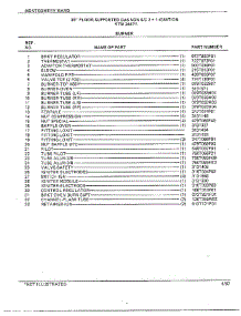 30" Floor / Burner Page 2 parts for Frigidaire Range 2447A from AppliancePartsPros.com