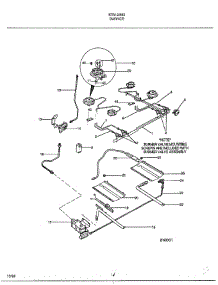 Burner parts for Frigidaire Range 2883 from AppliancePartsPros.com