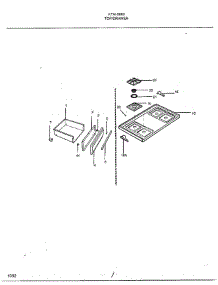 Top / Drawer parts for Frigidaire Range 2883 from AppliancePartsPros.com