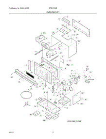 03 - Oven / Cabinet parts for Frigidaire Microwave CFMV156DBD from AppliancePartsPros.com