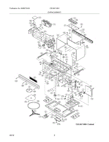 03 - Oven, Cabinet parts for Frigidaire Microwave CGLMV169HSA from AppliancePartsPros.com