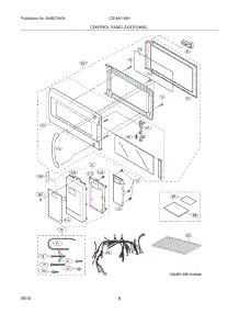 05 - Control Panel, Door, Miscellaneous parts for Frigidaire Microwave CGLMV169HSA from AppliancePartsPros.com