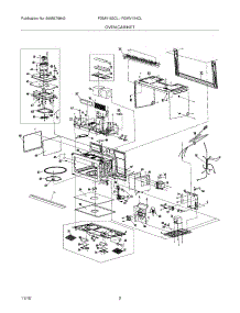 03 - Oven,Cabinet parts for Frigidaire Microwave FGMV153CLWA from AppliancePartsPros.com