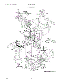 03 - Cabinet parts for Frigidaire Microwave CPLMV169DCG from AppliancePartsPros.com
