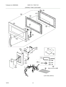 05 - Control Panel,Door,Misc. parts for Frigidaire Microwave FGMV174KFB from AppliancePartsPros.com