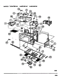 04 - Functional parts for Frigidaire Microwave FMT106T1W1 from AppliancePartsPros.com