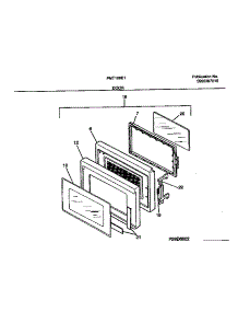03 - Door parts for Frigidaire Microwave FMT128E1W0 from AppliancePartsPros.com