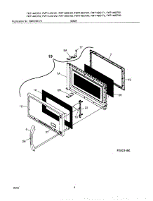 05 - Door parts for Frigidaire Microwave FMT144G1B1 from AppliancePartsPros.com