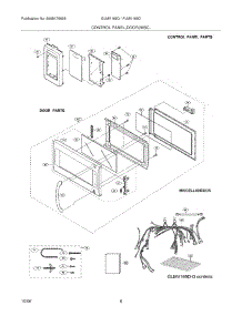 05 - Control Panel / Door / Misc parts for Frigidaire Microwave PLMV169DCE from AppliancePartsPros.com