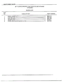 30" Floor / Backguard Page 2 parts for Frigidaire Range 2409A from AppliancePartsPros.com