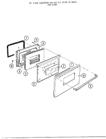 30" Floor / Oven Door parts for Frigidaire Range 2409A from AppliancePartsPros.com