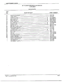 30" Floor / Backguard Page 2 parts for Frigidaire Range 2458A from AppliancePartsPros.com