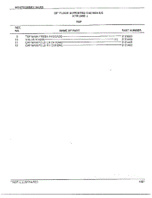 30" Floor / Top Page 2 parts for Frigidaire Range 2458A from AppliancePartsPros.com