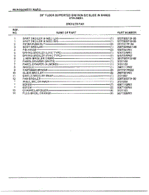 30" Floor / Broiler Pan Page 2 parts for Frigidaire Range 2409A from AppliancePartsPros.com