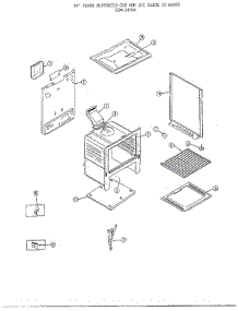 30" Floor / Basic Body parts for Frigidaire Range 2409A from AppliancePartsPros.com
