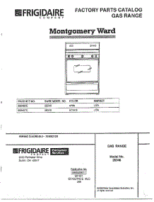 Gas Range Front Cover parts for Frigidaire Range 283460C from AppliancePartsPros.com