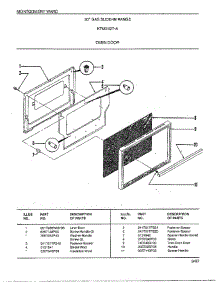 Oven Door parts for Frigidaire Range 2427A from AppliancePartsPros.com