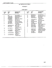 Basic Body Page 2 parts for Frigidaire Range 2427A from AppliancePartsPros.com