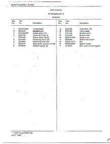 Burner Page 2 parts for Frigidaire Range 2828A from AppliancePartsPros.com